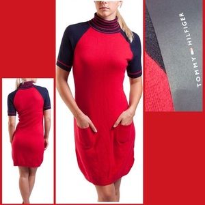 Tommy Hilfiger Red Sweater Dress